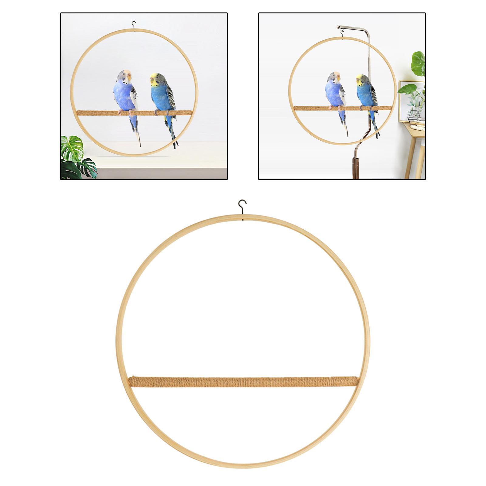 Parrot Swing Stand Hanging Bird Perch for Chicken Cage Standing Toy