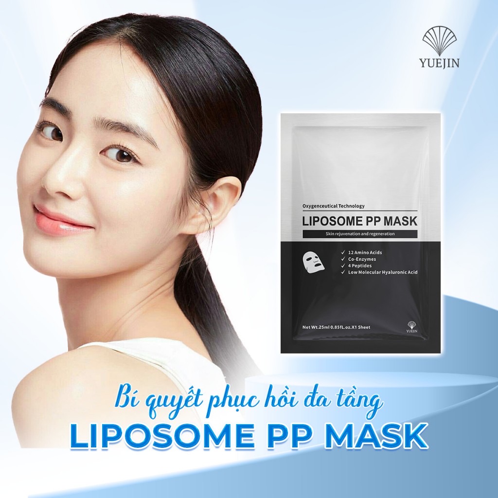 Mặt Nạ YUEJIN Liposome PP Mask 25ml hạn 2027 Tái Tạo Đa Tầng Làn Da Nuôi Dưỡng Tế Bào, Phục Hồi Nhanh, Cấp Ẩm