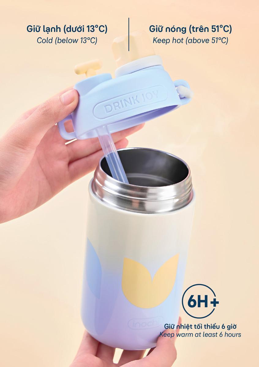 Bình Giữ Nhiệt Fuji Glee 580 ml - Inochi KNK.BFGE.0580 - Màu Hồng, Xanh Tím, Xanh Mint, Hồng Tím