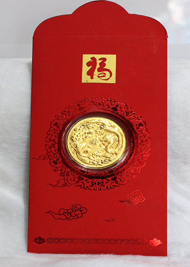 Bao Lì Xì Vàng 24k Long Phụng (BLX_LP)