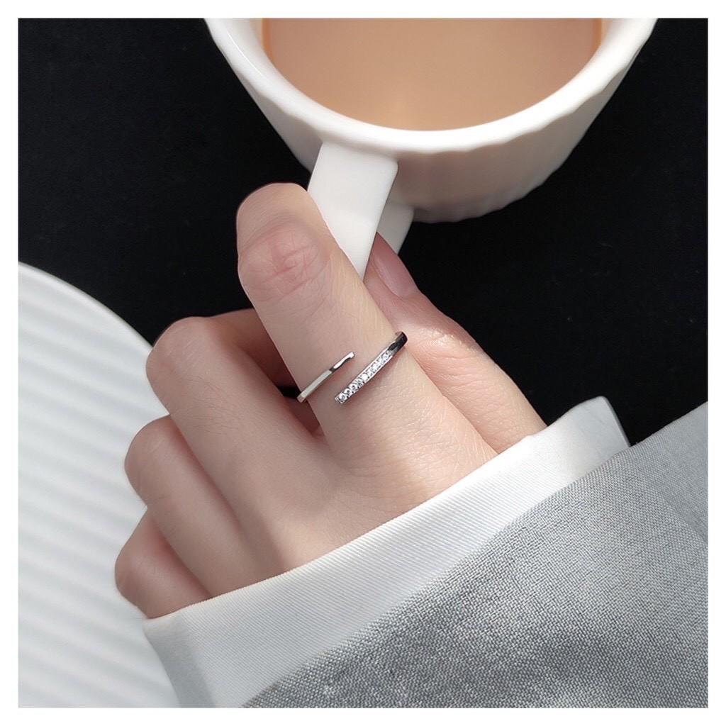 Nhẫn bạc nữ 925 đính đá có thể điều chỉnh size Jinny Ring