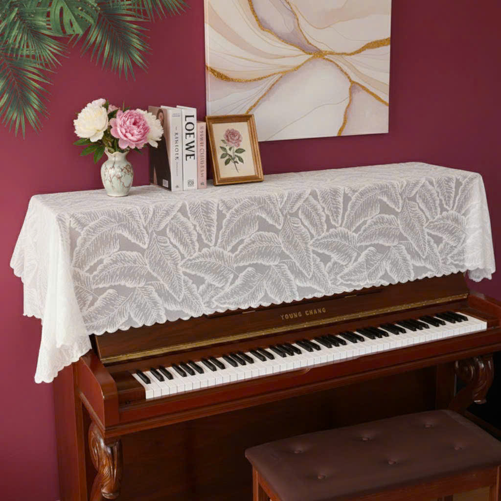 Khăn phủ đàn piano cơ đàn piano điện tử 88 phím cổ điển sang trọng trang trí noel giáng sinh Tết năm mới sinh nhật - Hàng chính hãng