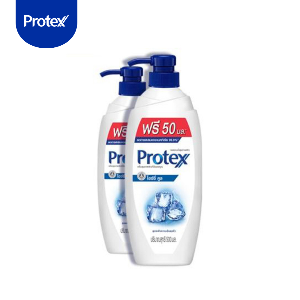 Bộ 2 sữa tắm Protex Icy Cool cực mát lạnh diệt khuẩn 99,9% 500ml/chai