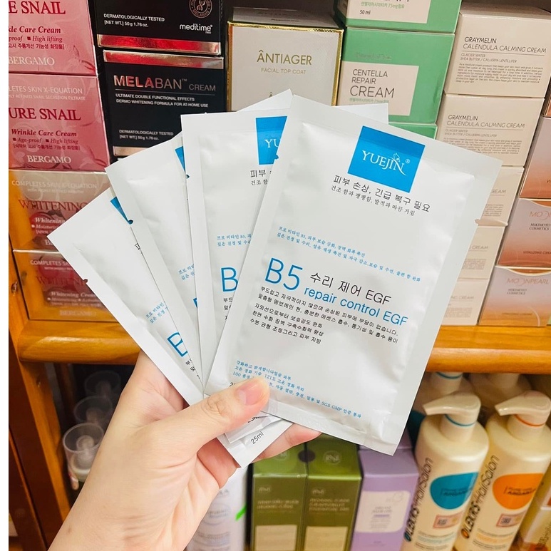 Mặt nạ phục hồi cấp ẩm Yuejin B5 Repair Control EGF Mask ( 1 miếng )