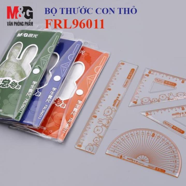 Bộ Dụng Cụ Thước 4 Món Cute Cho Bé M&amp;G FRL96011 ( mẫu ngẫu nhiên )