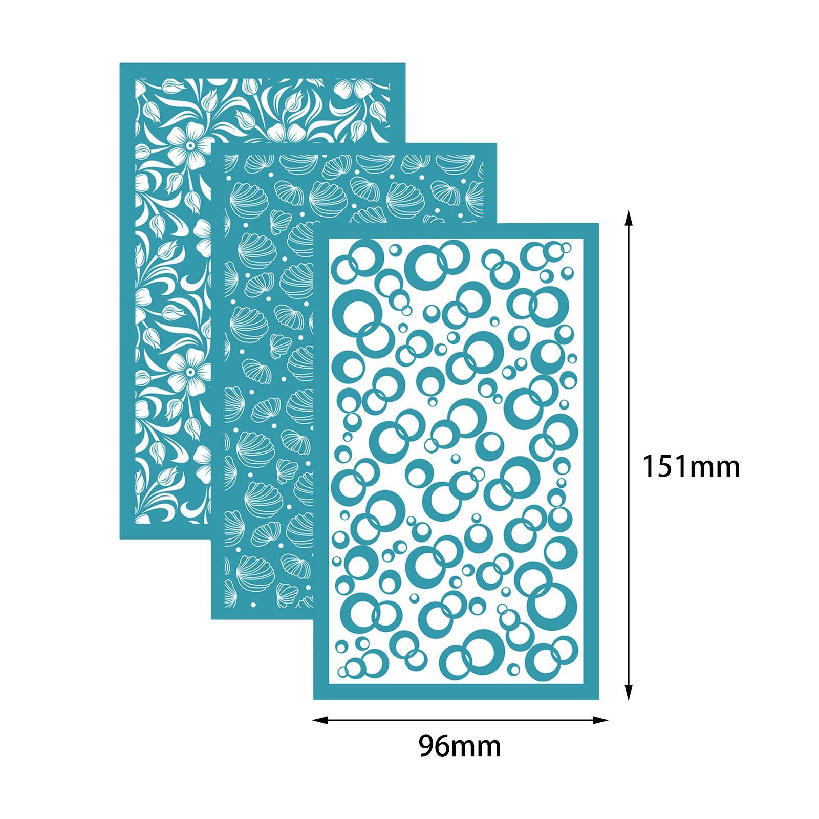 3 Pieces Silk Screen for Polymer Clay, Stencil Silk Screen Clay, Multipurpose Polymer Clay Tools for Home, Earrings Decoration, Printing on Clay