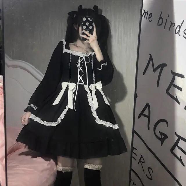 Váy lolita dễ thương phong cách Nhật Bản