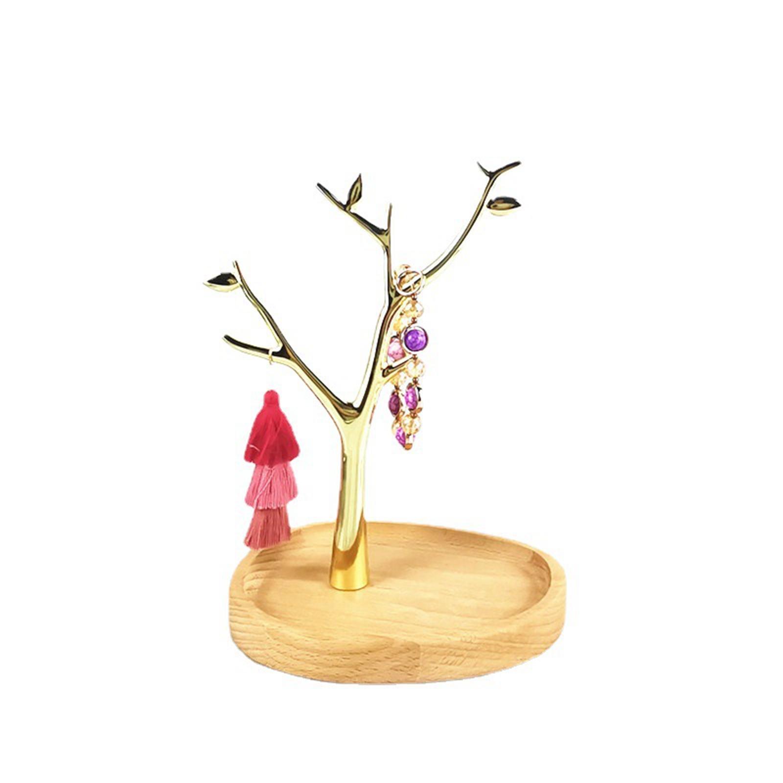 Tree Shape Jewelry Tray Earring Watch Display Holder Stand Stable Base for Woman