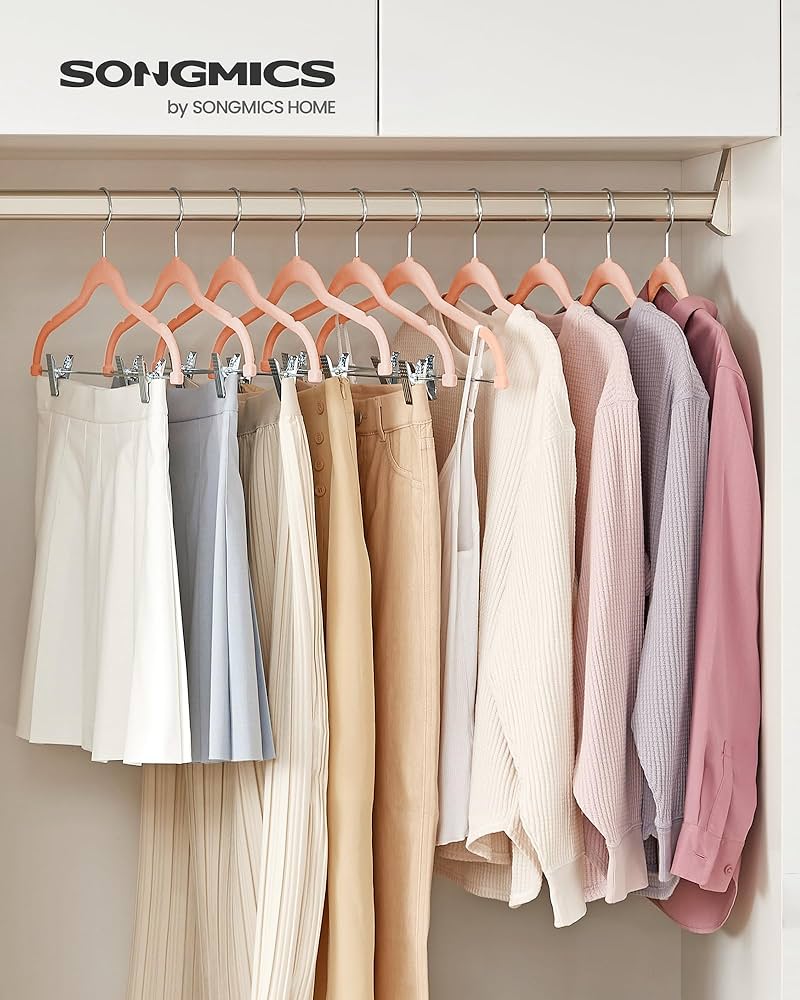 Set 12 chiếc mắc treo quần áo Songmics Trouser Hangers dành cho quần và váy Hàng chính hãng