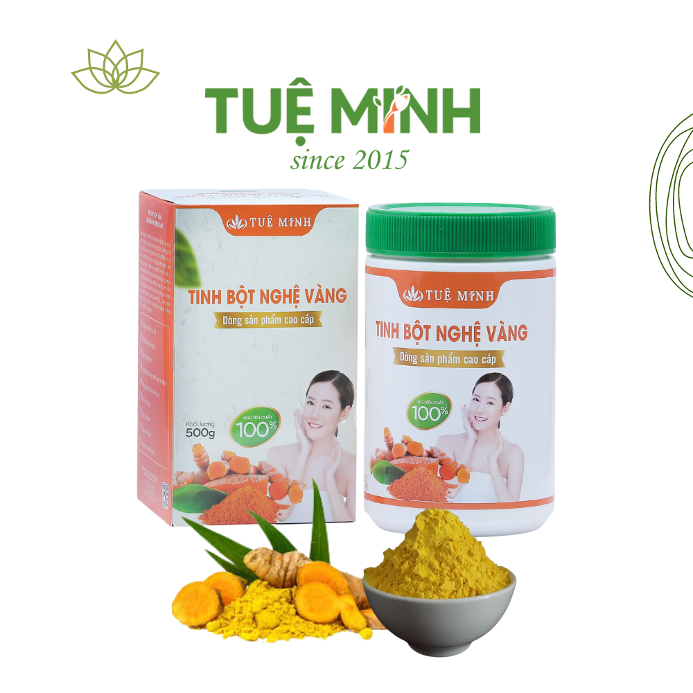 Combo 2 hộp Tinh bột nghệ vàng nguyên chất Tuệ Minh cao cấp