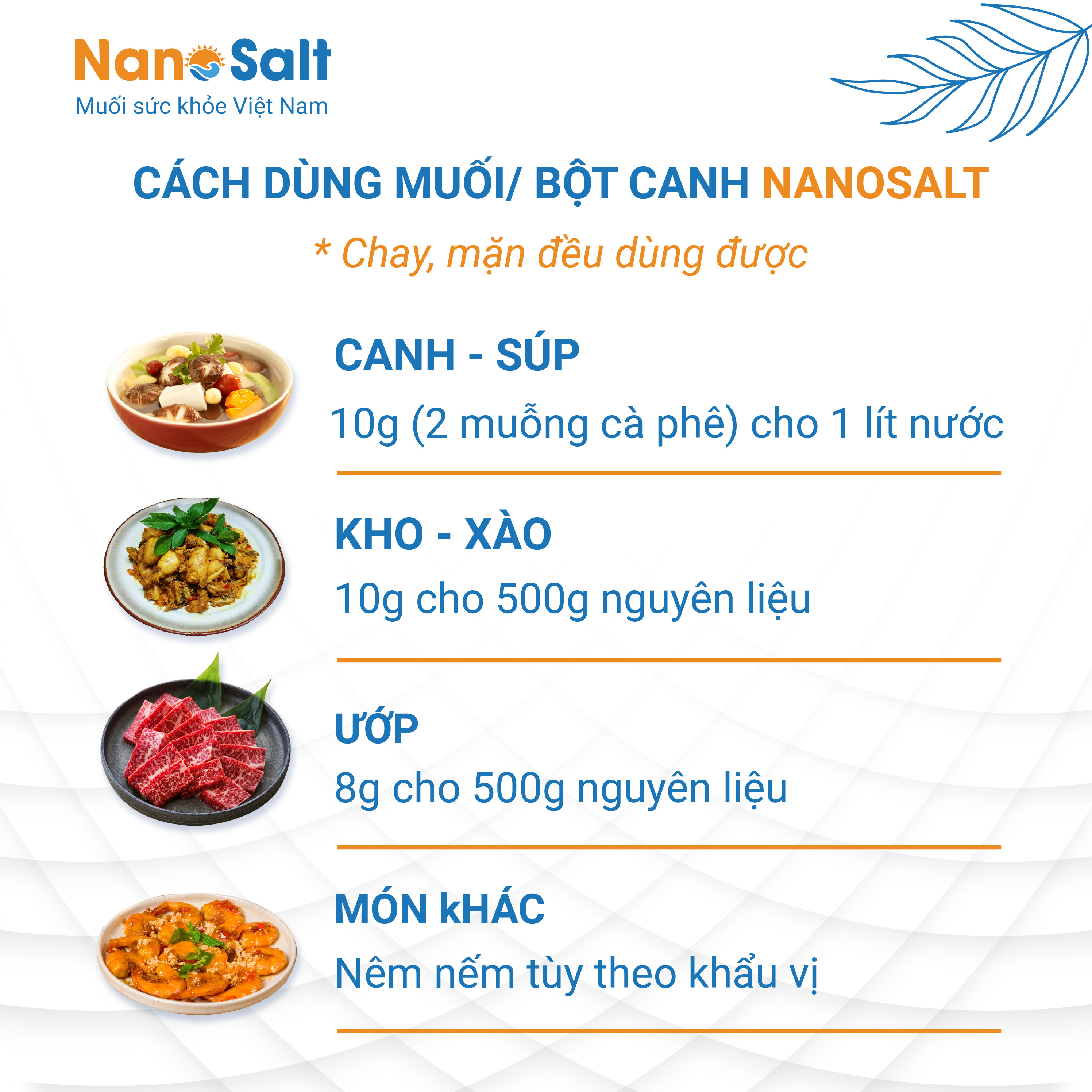 Muối giành cho người cao huyết áp | Muối giảm Natri (Lọ 200g)