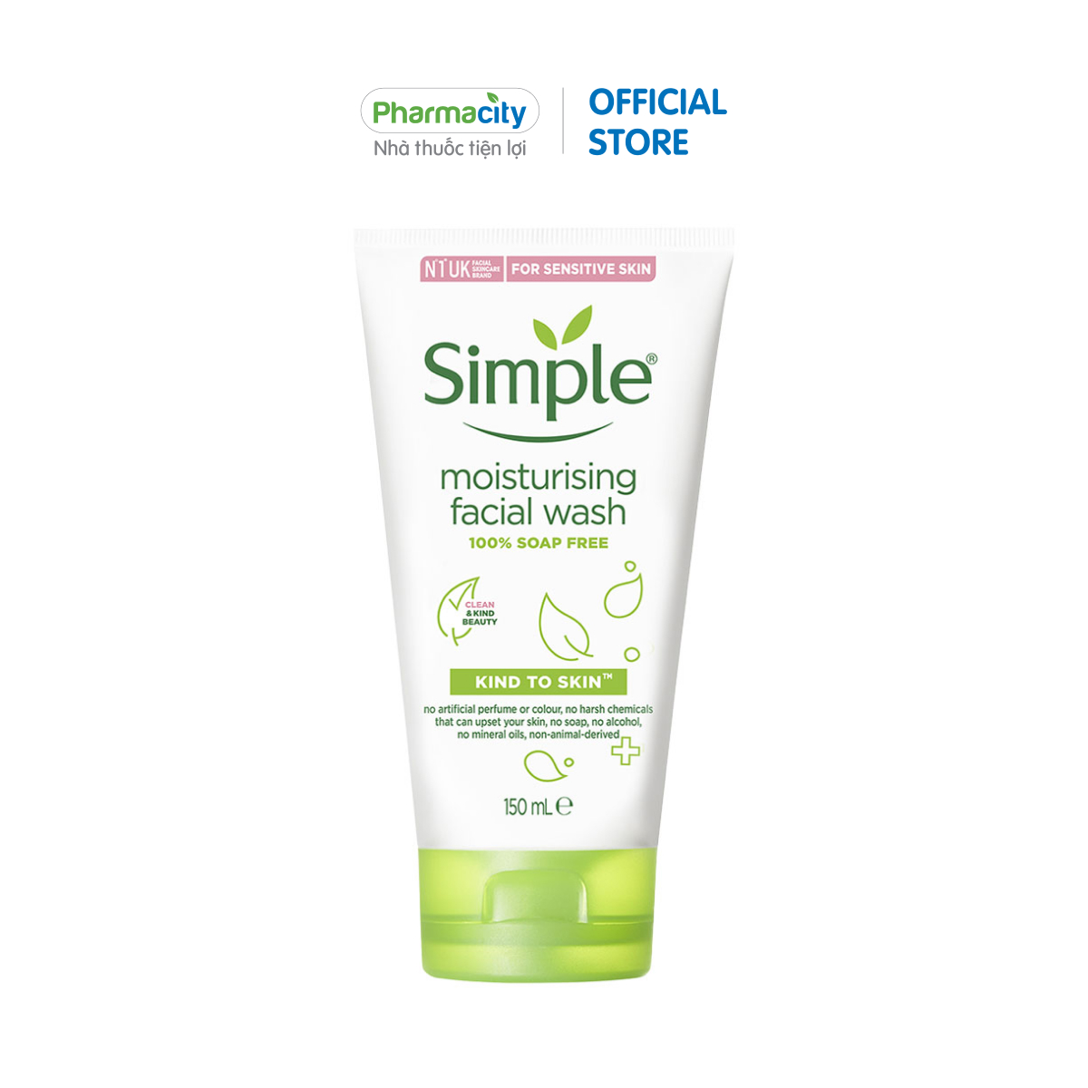 Gel rửa mặt kiểm soát bóng nhờn và sạch mụn Simple