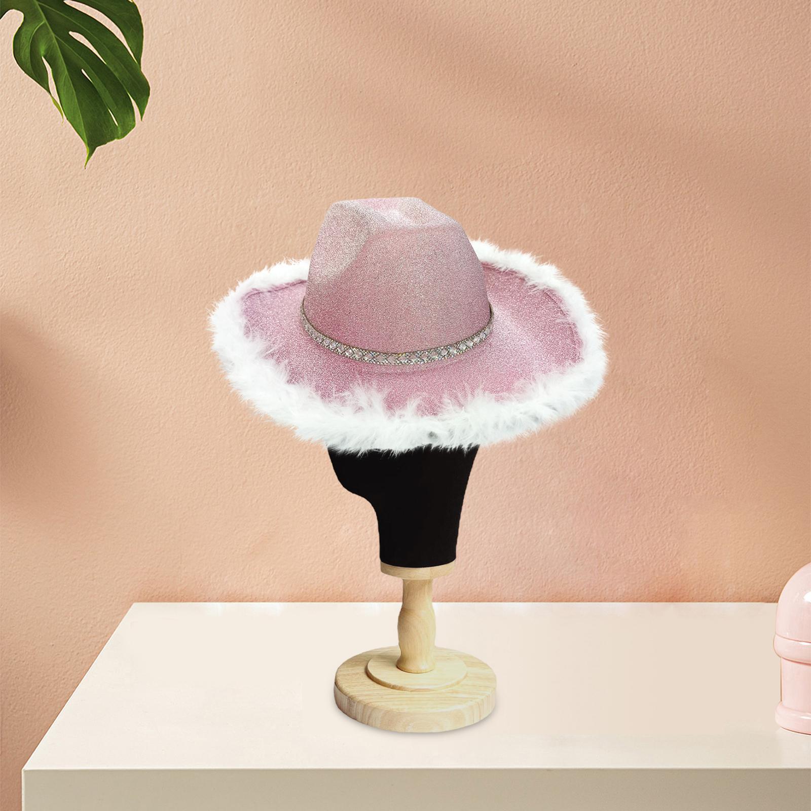 Western Style Cowgirl Hat Cowboy Hat for Rave Halloween Party Women