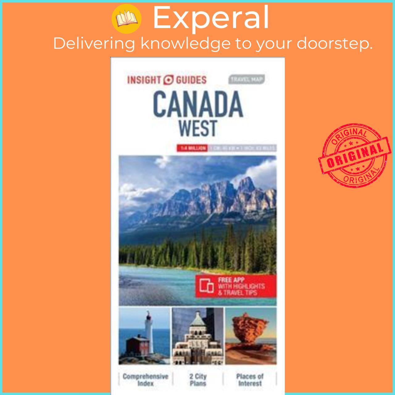 Sách - Insight Guides Travel Map Canada West by Unknown