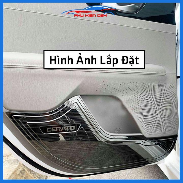 Bộ ốp Titan chống trầy xước tapli, táp li ô tô Cerato 2019-2020-2021-2022