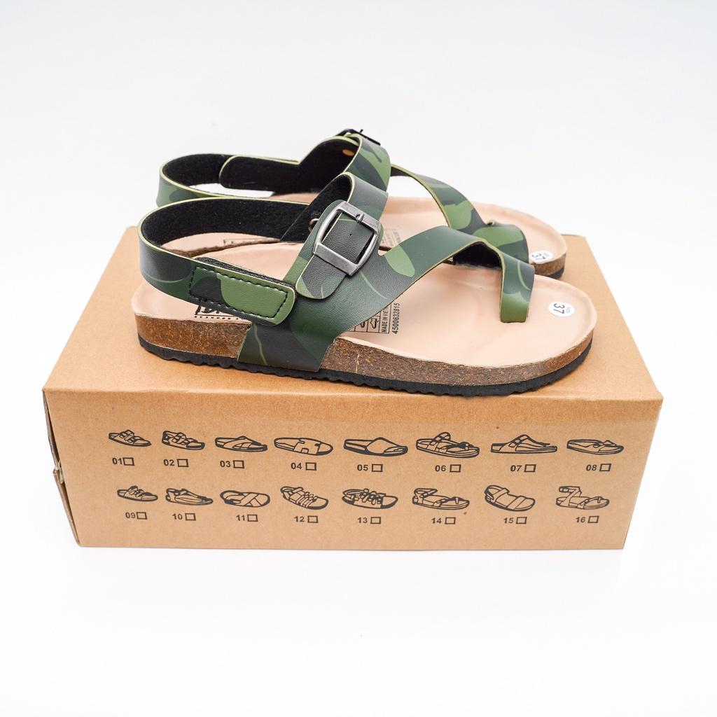 Sandal Đế Trấu Mẫu Camo Rằn Ri Quai chéo Xỏ Ngón Da PU cao cấp thời trang đi chơi đi học đi làm mã CM20