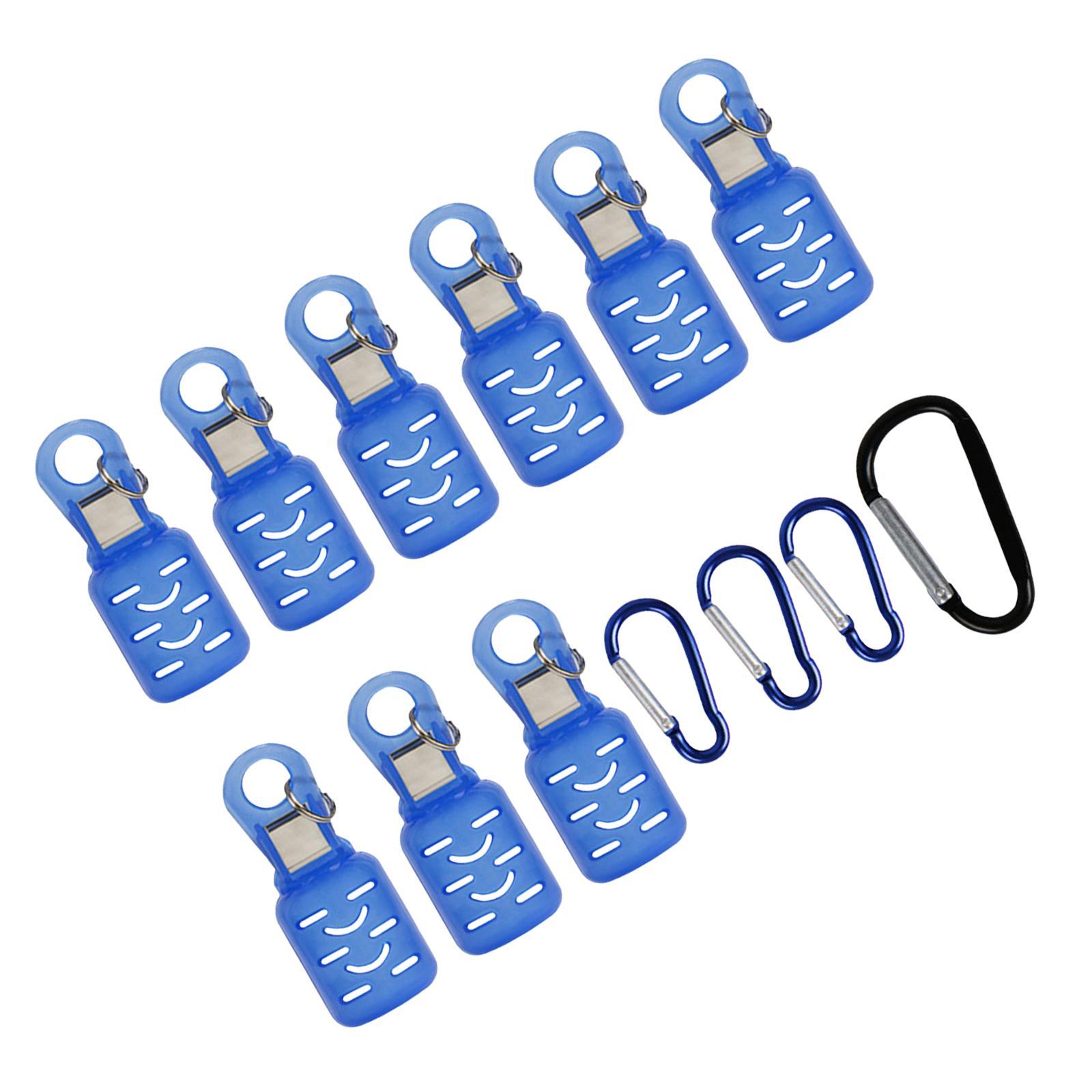 9Pcs Fishing Squid Hooks Cover Fishing Jigs Lure Covers with 4 Carabiners Umbrella Hooks Cover Strong Hooks  Fishing Tackle Tools