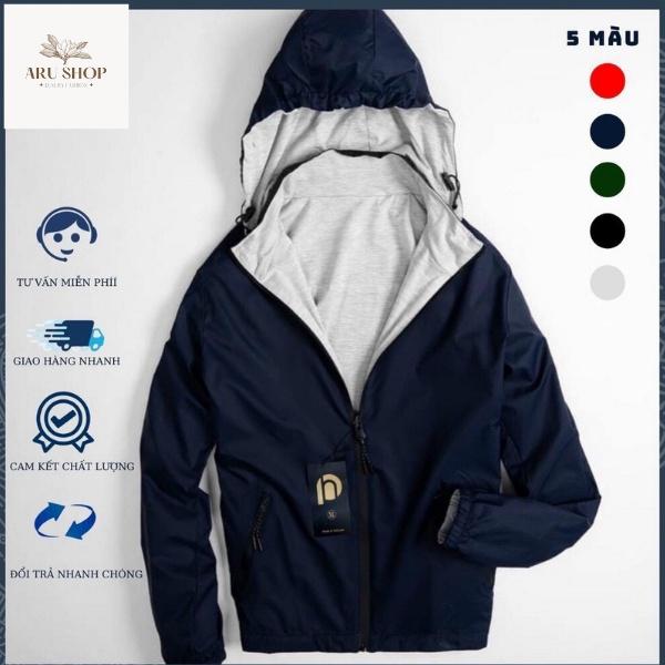 Áo Khoác Gió Nam Nữ Lót Nỉ Siêu Ấm 5 Màu Cơ Bản - Hàng siêu đẹp ARU SHOP