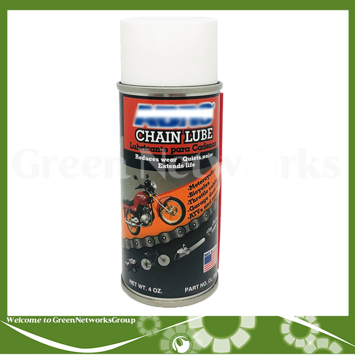 Xịt dưỡng sên xích xe máy Abr0 Chain Lube Green Networks Group ( 1 chai )