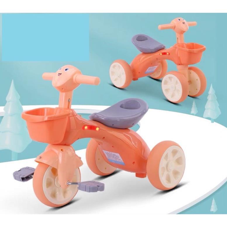 Xe đạp 3 bánh cho bé BabiboKids, xe chòi chân phù hợp cho bé từ 1 đến 5 tuồi có nhạc có đèn chất liệu nhựa an toàn