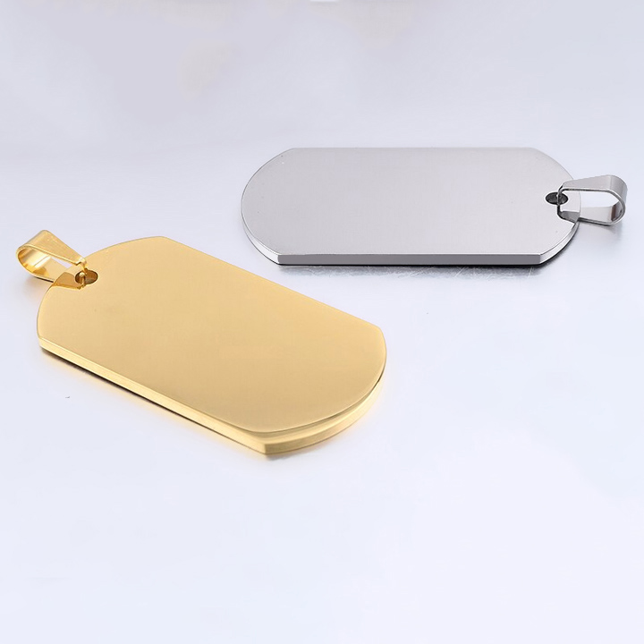 Mặt dây chuyền thẻ bài inox MDC158 Không đen không gỉ sét