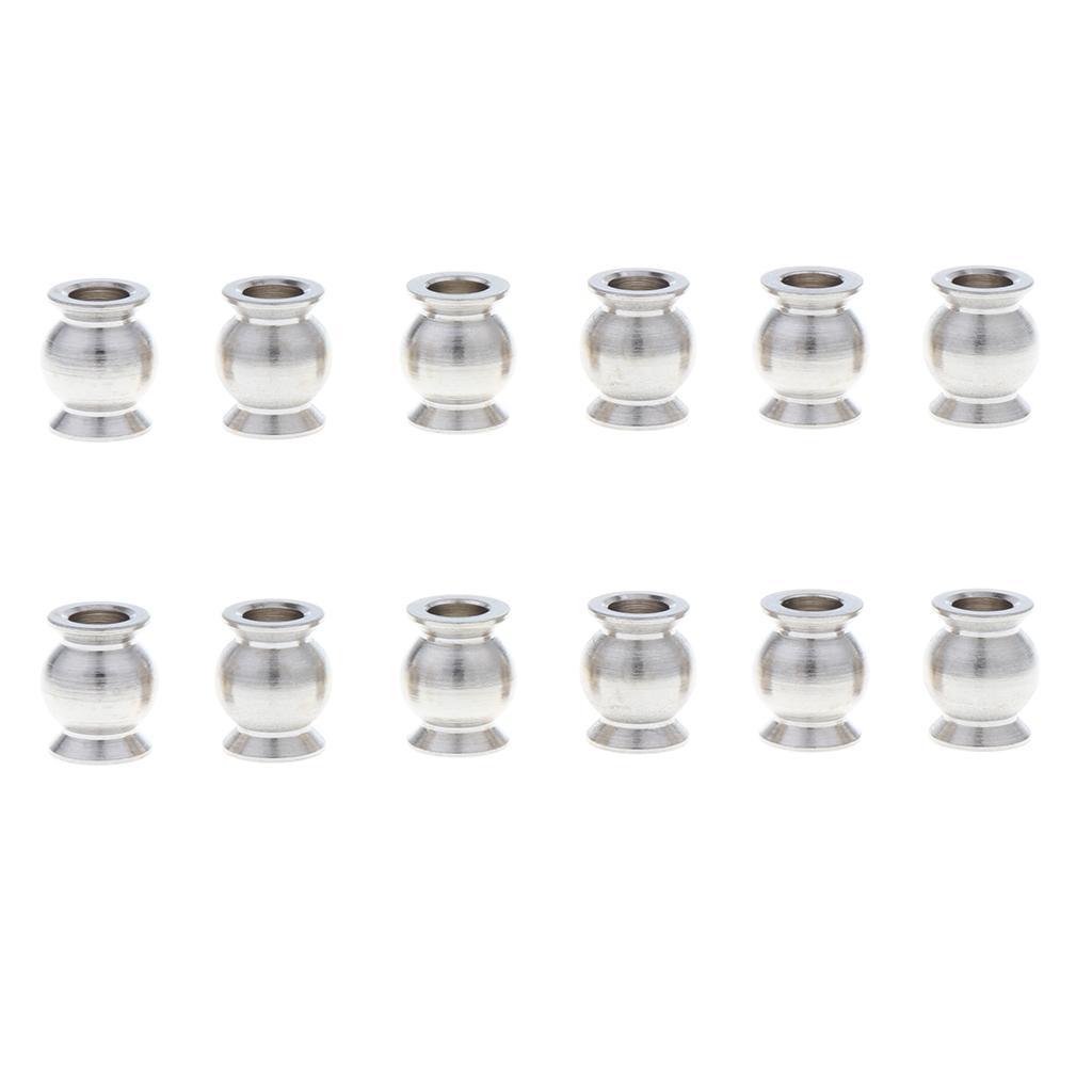 12 Pieces 3D Printer Part M3 Delta Ball Head Sleeve Buckle Carbon Rod Joints