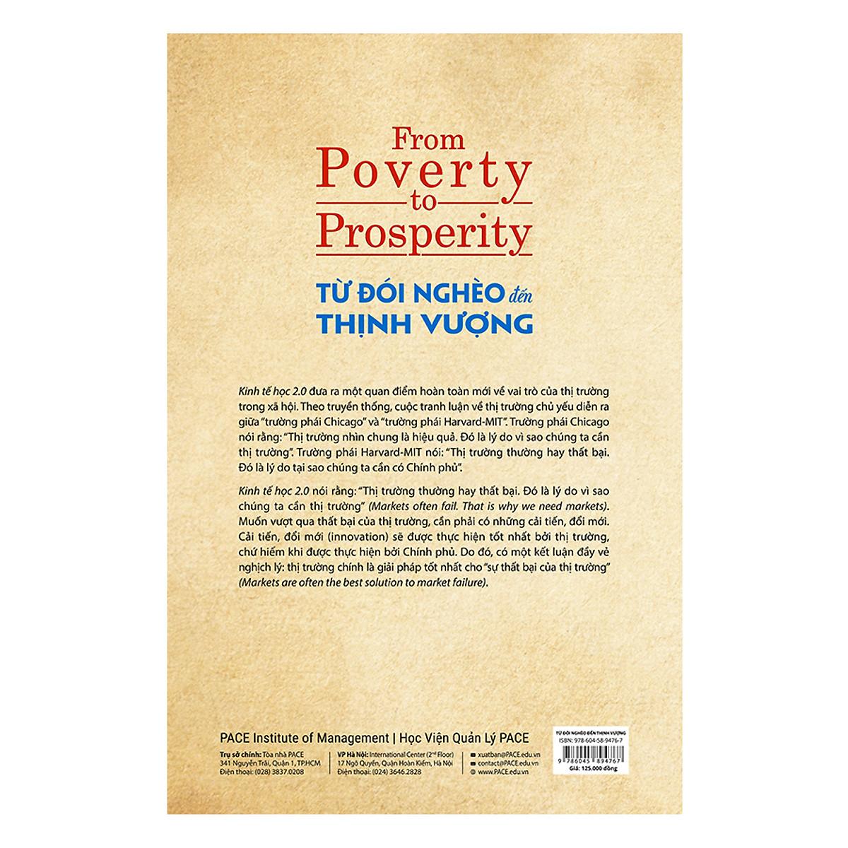 Sách Từ Đói Nghèo Đến Thịnh Vượng (From Poverty to Prosperity) - Arnold Kling, Nick Schulz - PACE Books