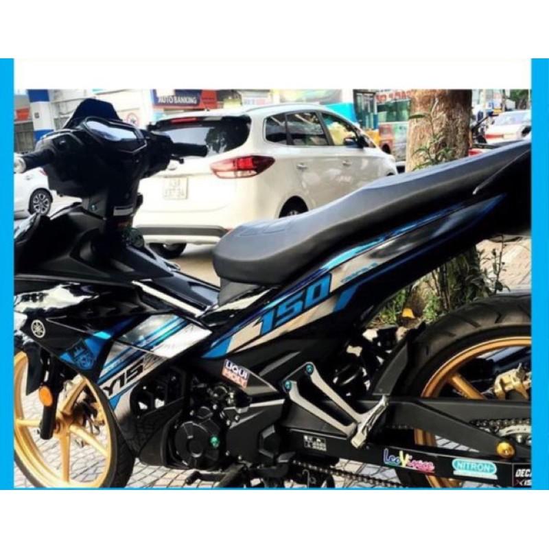 Tem exciter 150 Y15ZR xanh bạc crom