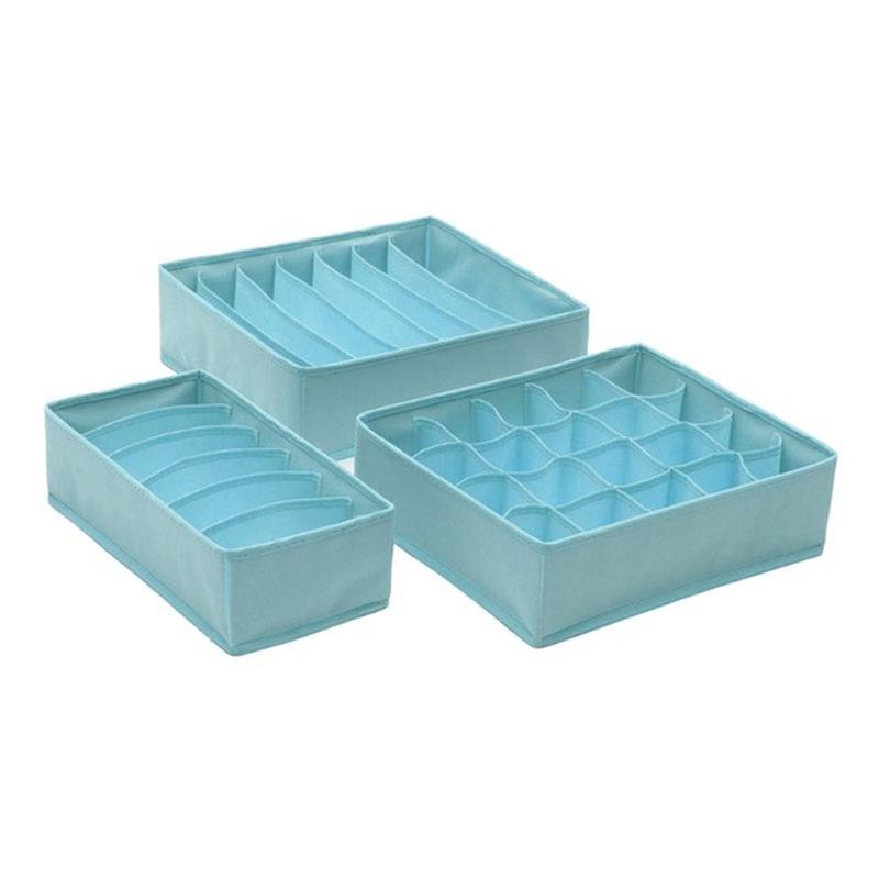 Set 3 Hộp Vải Đựng Đồ Lót / Vớ Tiện Dụng