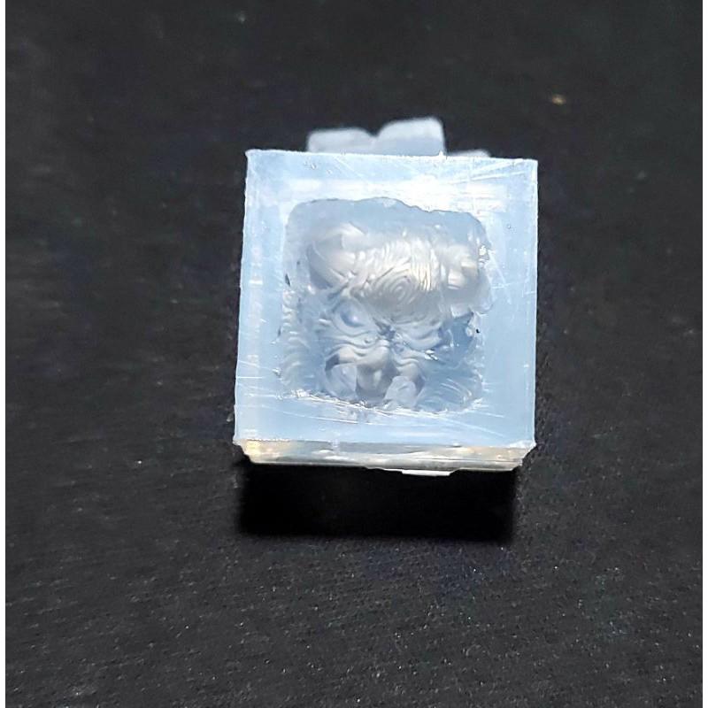 Khuôn silicon clone keycap bò bull v2 trong suốt.