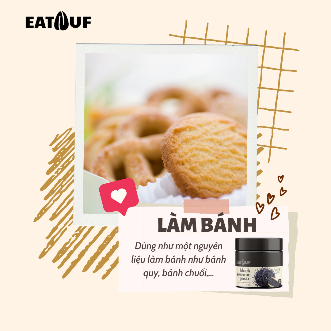 Bơ Mè Đen Rang Mịn Không Đường Cung Cấp Nhiều Canxi EATNUF