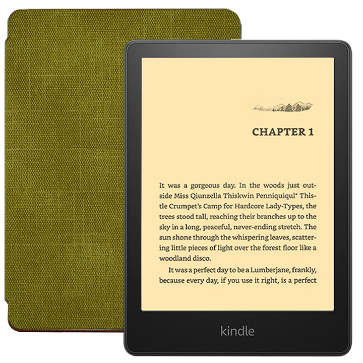 Combo máy đọc sách Kindle paperwhite 5 8GB Black (11th gen) tặng kèm bao da ( Cover ) - Hàng nhập khẩu