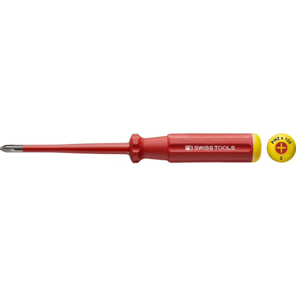 Tua Vít Phillips Pb Swiss Tools Ph2 Dáng Slim, Tay Cầm Classic Cách Điện 1000v Pb 5190.sl 2-100 - Hàng Chính Hãng 100% từ Thụy Sỹ