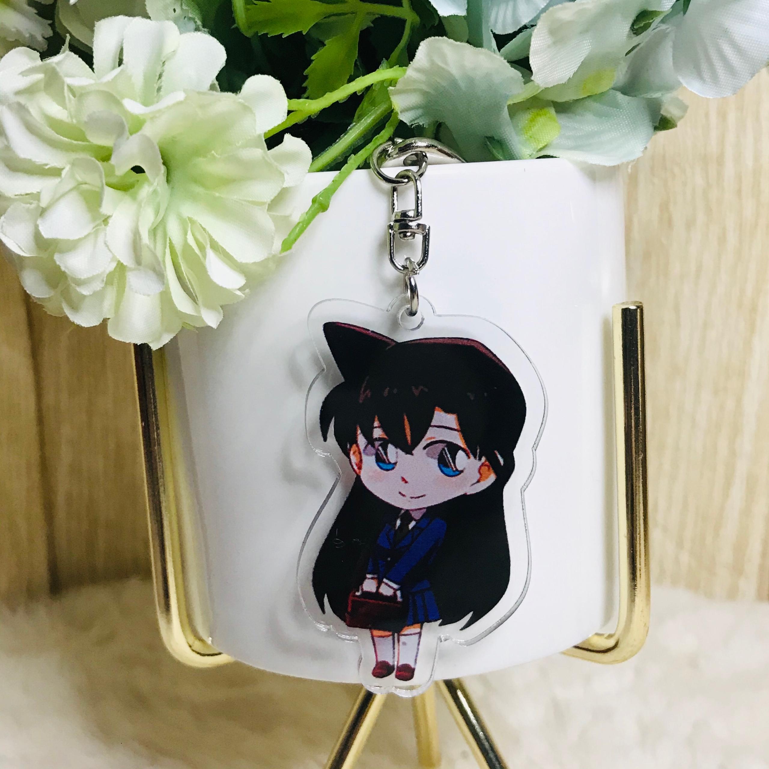 Móc khóa mica trong Conan quà tặng xinh xắn dễ thương anime chibi tặng thẻ Vcone