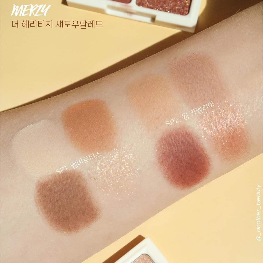 Bảng Phấn Mắt 4 Ô Xinh Lung Linh Merzy The Heritage Shadow Palette 8g