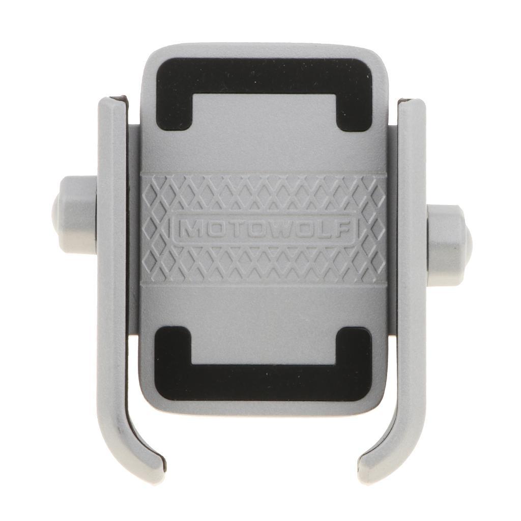 Motorcycle Bike Aluminum Phone Handlebar Mount Holder for Phone gold