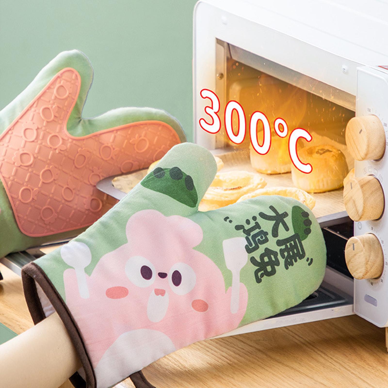 Oven Heat Insulation Gloves Baking Oven Mitts Tiger