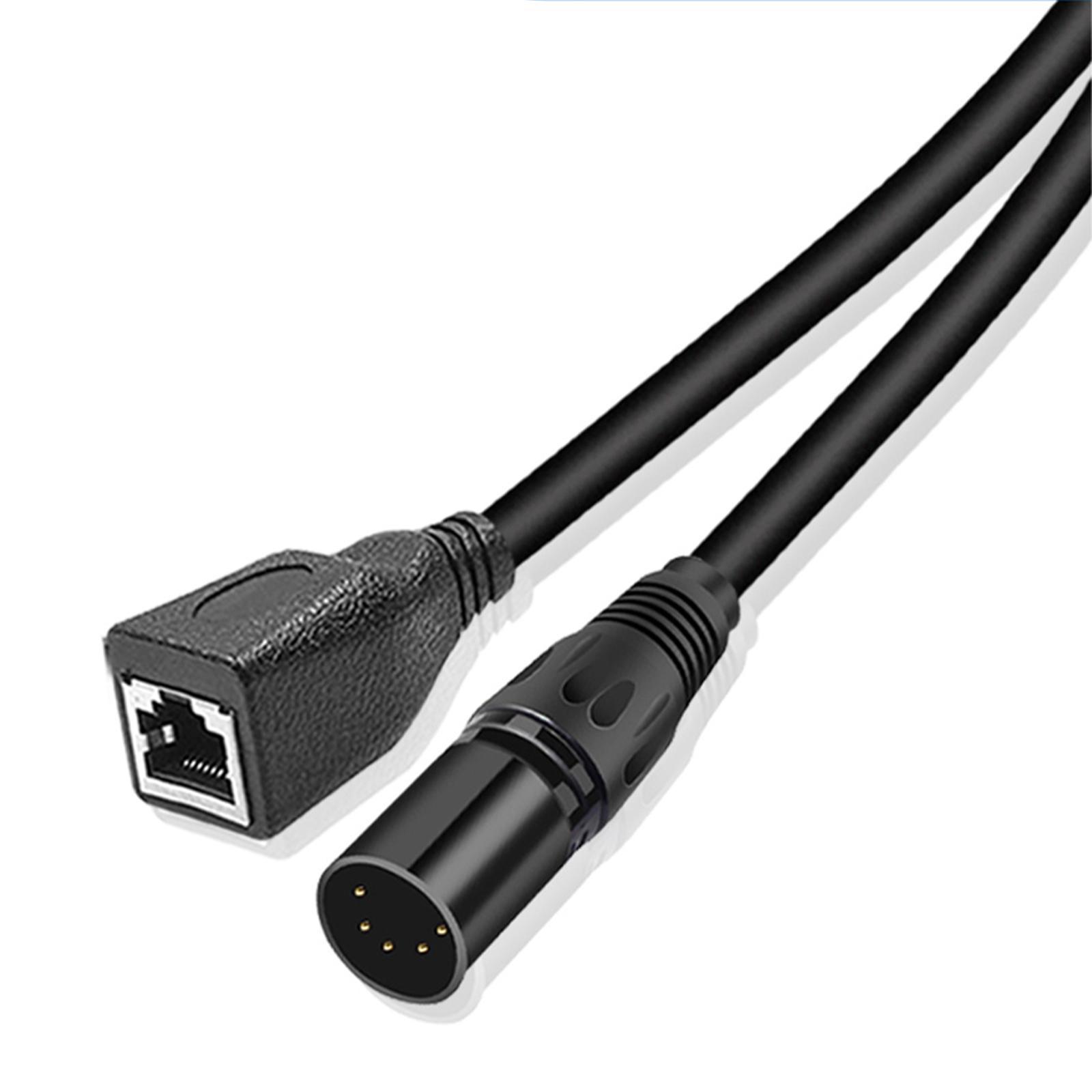 5 Pin XLR to audio Extension Cable Network Connector Cable Wire 30cm