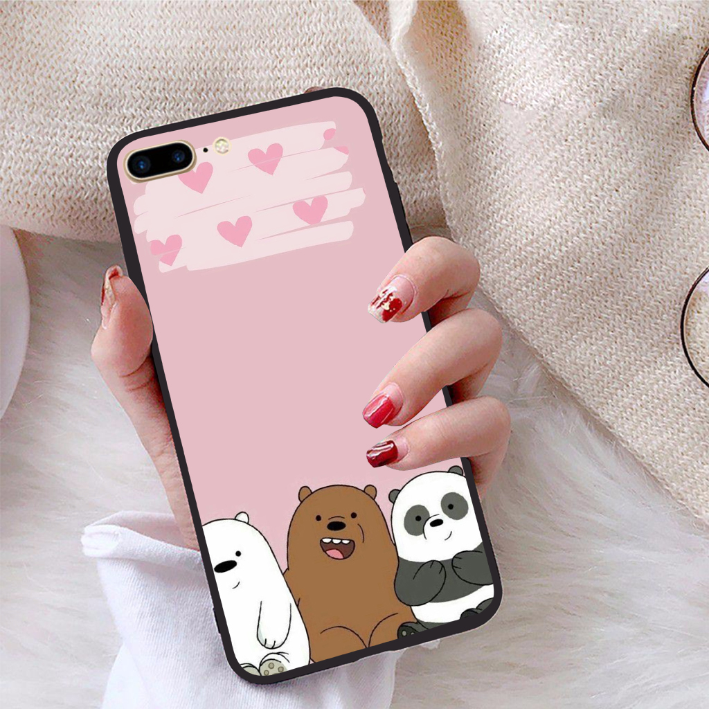 Ốp lưng dành cho iPhone 7 Plus viền dẻo TPU bộ sưu tập Chúng ta là gấu - Hàng chính hãng