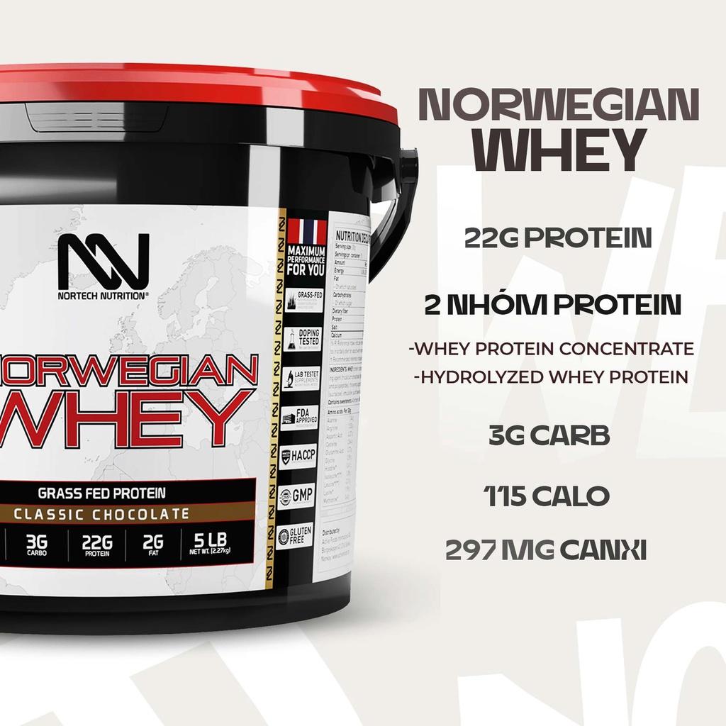 Sữa tăng cơ 100% Norwegian Whey - Chất lượng vượt trội từ Na-Uy - 75 Lần Dùng