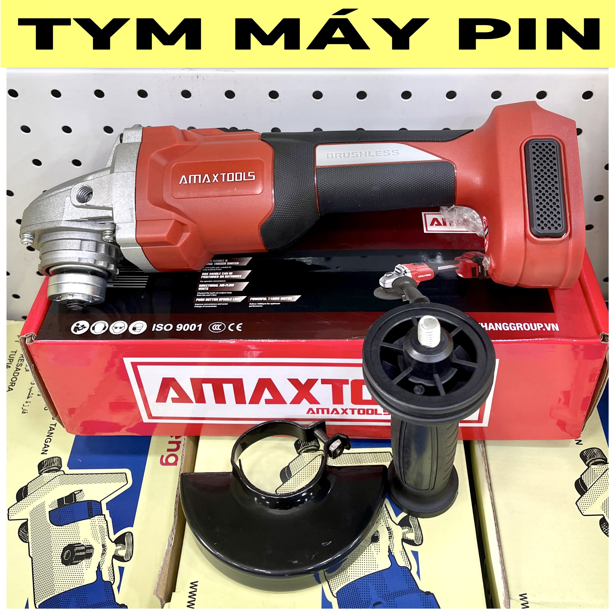 Thân Máy mài góc pin 21V Amaxtools AM100SM – chưa pin sạc