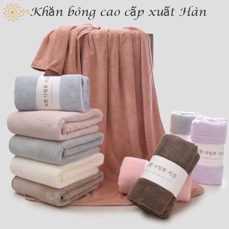Đồ dùng phòng tắm - Khăn tắm  Hàn Quốc cao cấp,  - Siêu mềm mịn ,  siêu bền  thấm hút tốt