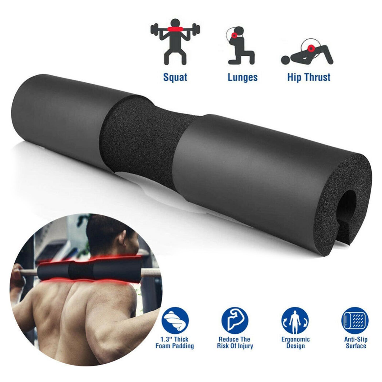 FOAM PADDED BARBELL BAR SQUAT COVER WEIGHT LIFTING SHOULDER SUPPORT