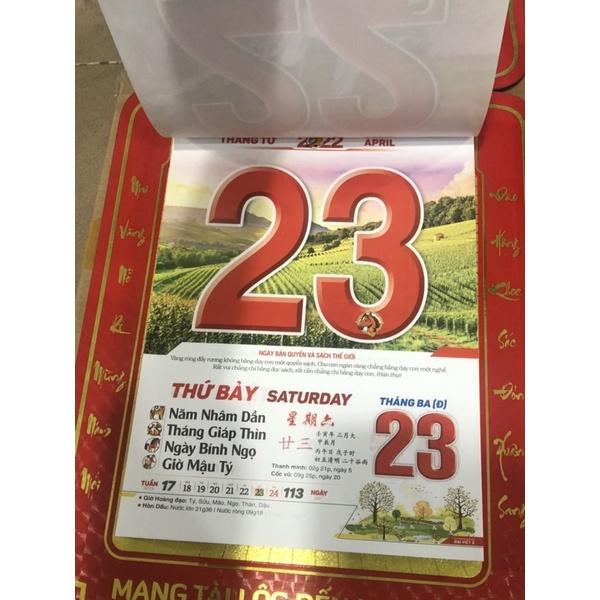 Lịch treo tường 2022