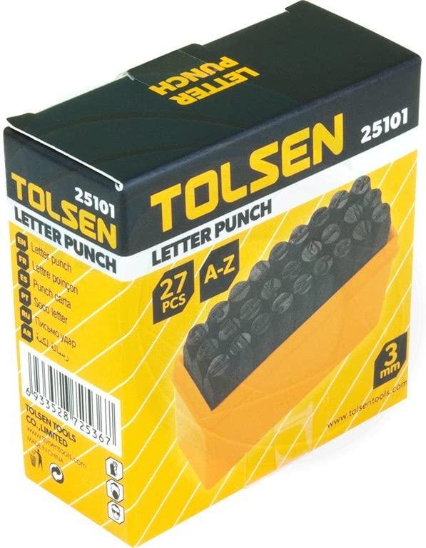 BỘ ĐÓNG 27 CHỮ NHỎ 3mm TOLSEN 25101 - HÀNG CHÍNH HÃNG