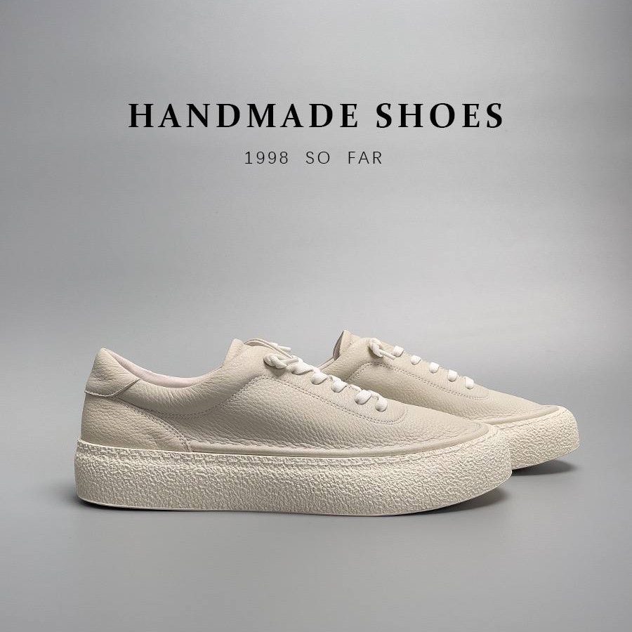 GIÀY SNEAKER DA BÒ BUỘC - DÂY NHƯ KHÔNG BUỘC HIỆU GOW- SK008
