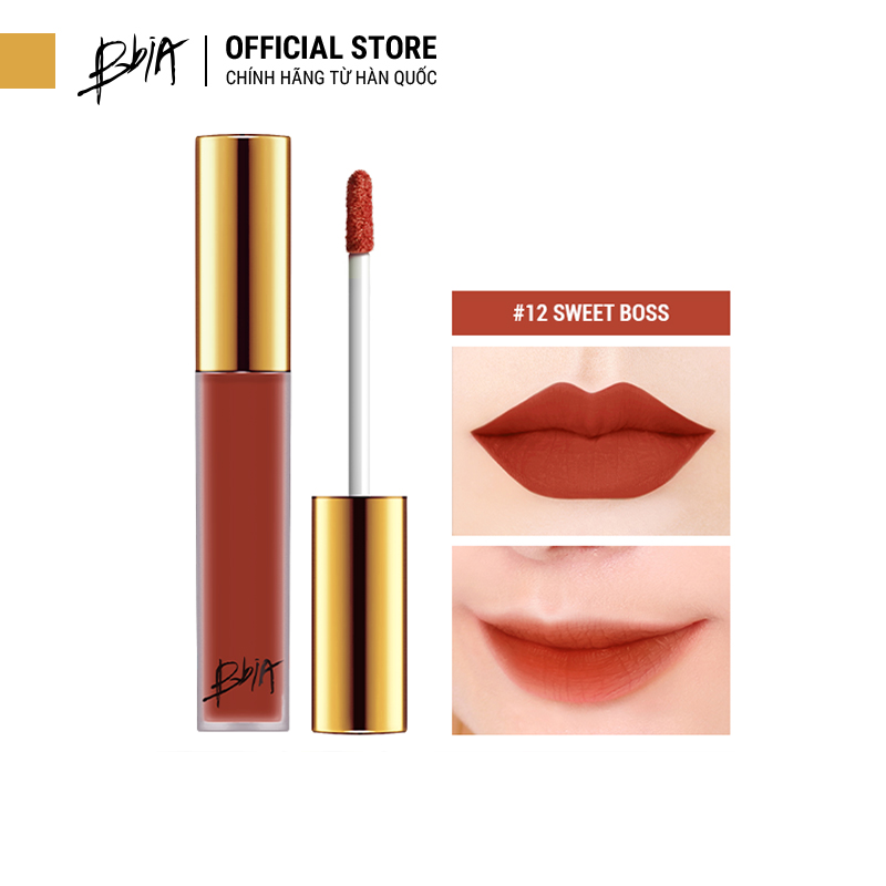 Combo 2 Son Kem Lì Bbia Last Velvet Lip Tint 5g - #02 Extra Bounce và #12 Sweet Boss