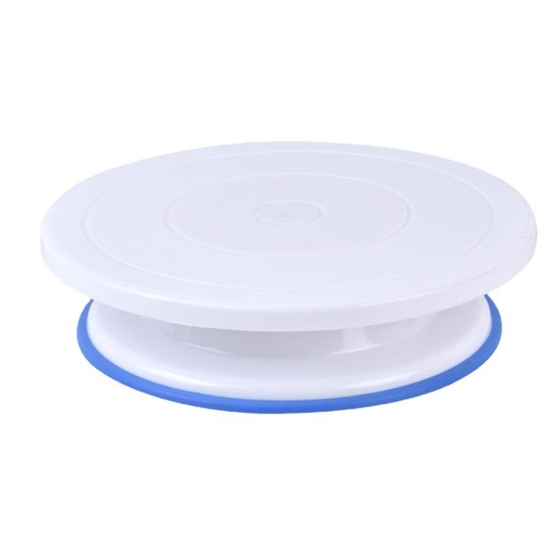 Bàn Xoay Bánh Kem Nhựa Cao Cấp Chống Trượt đế Silicon ( 28cm Có Hộp)