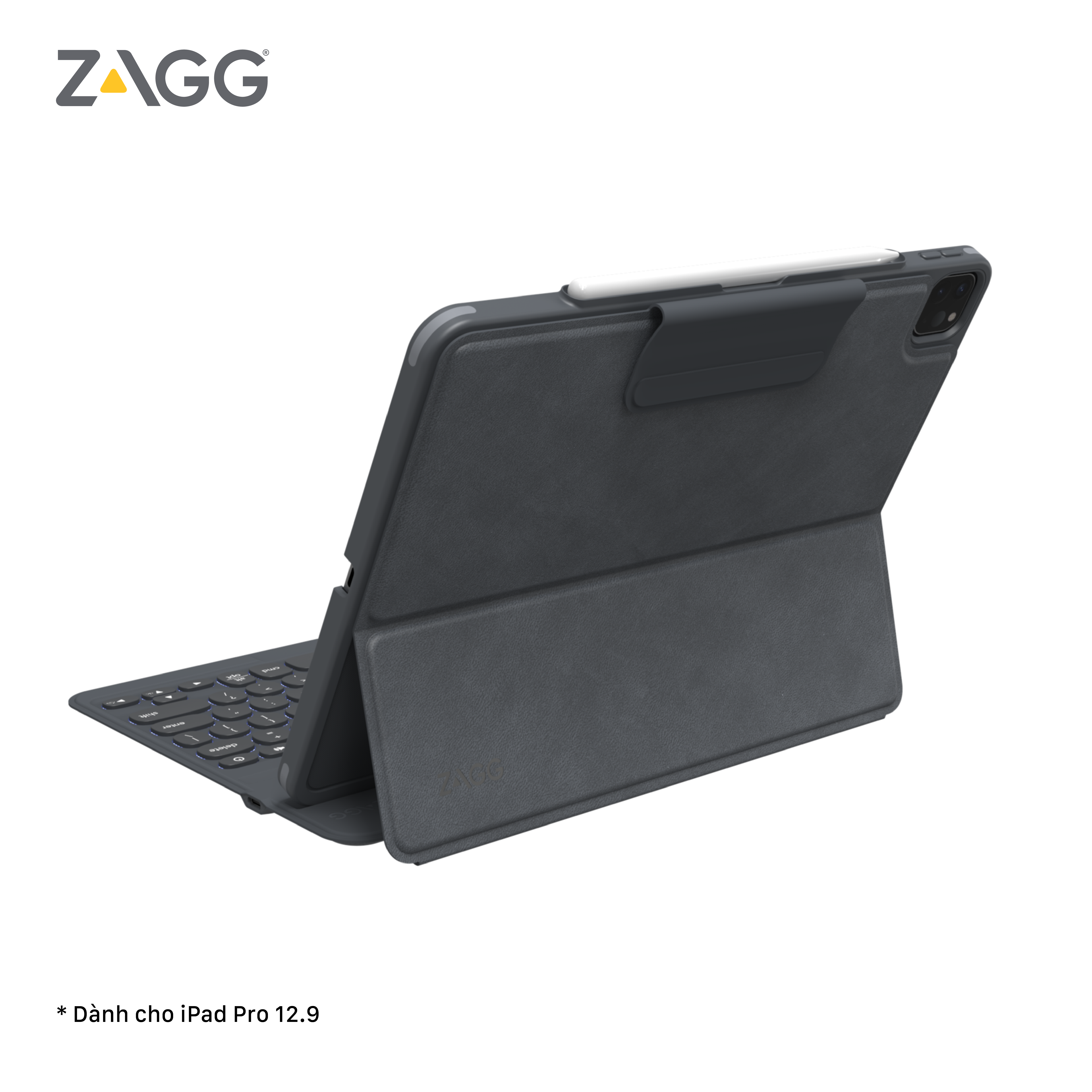 Ốp lưng kèm bàn phím ZAGG Pro Keys iPad Pro 12.9 inch - Hàng chính hãng