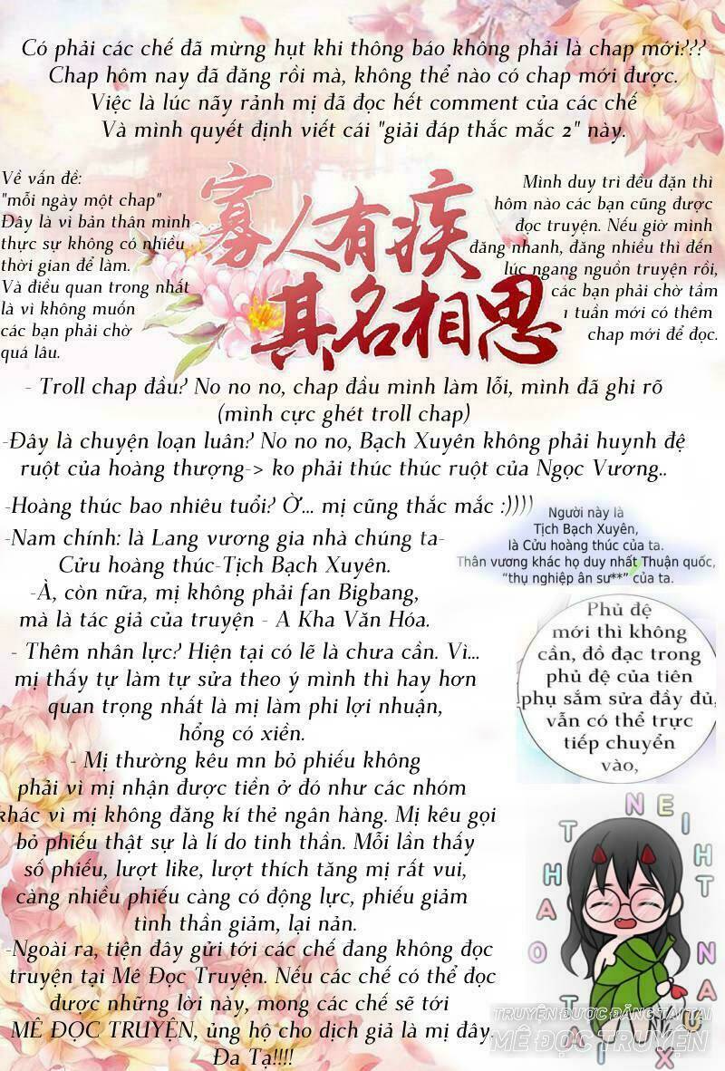 quả nhân có bệnh tên là tương tư chapter 24 1